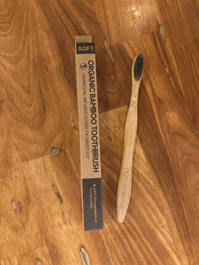 Eco Friendly Bamboo Tooth Brush (Charcoal)