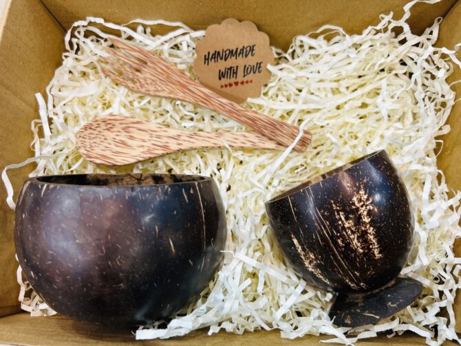 Coconut Shell Kitchenware Combo