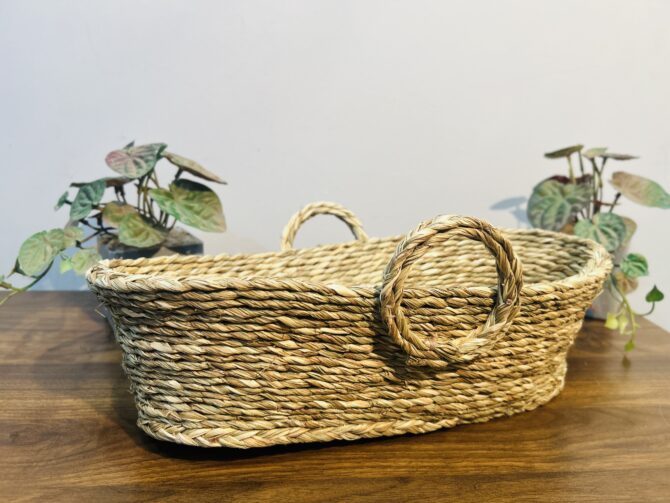 Handmade Bread Basket for Serving - Natural Color