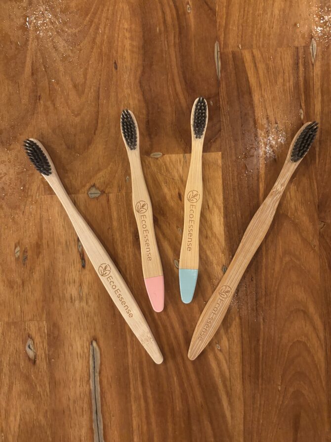 Eco Friendly Bamboo Tooth Brushes Family Pack