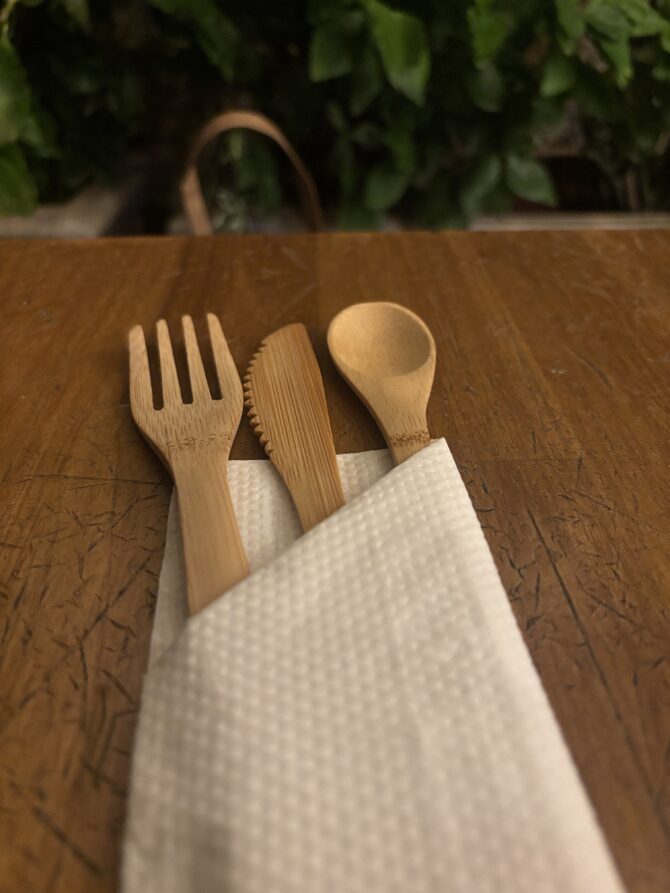 Eco Friendly Bamboo Cutlery Set