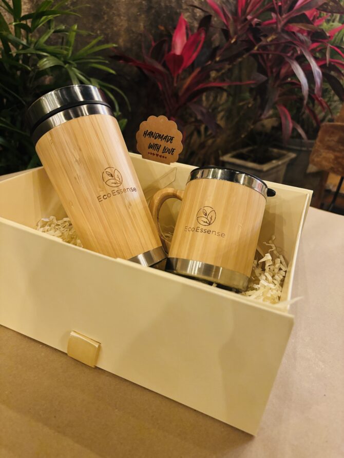 Bamboo Tumbler and Coffee Mug