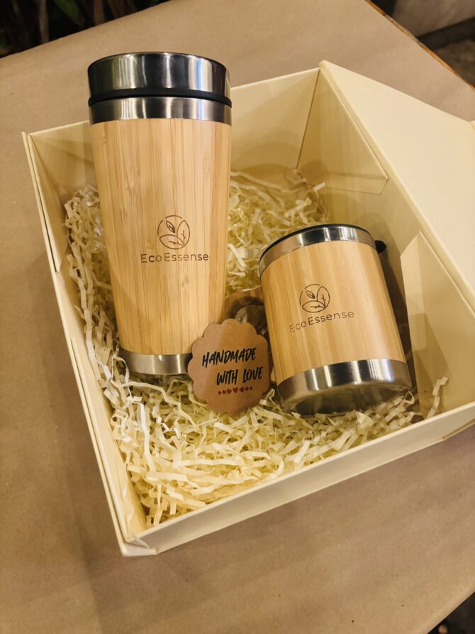 Bamboo Tumbler and Coffee Mug