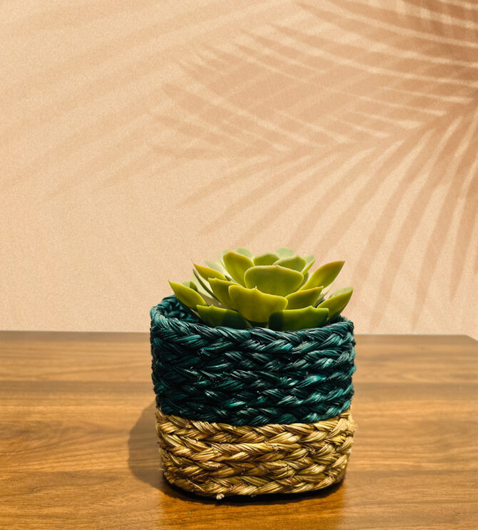 Handmade Sabai Grass Planters – Green Color