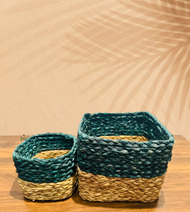 Handmade Sabai Grass Planters – Green Color