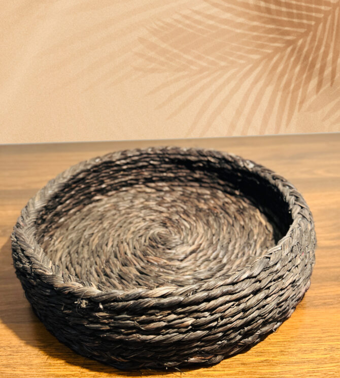 Handmade Sabai Grass Basket - Brown