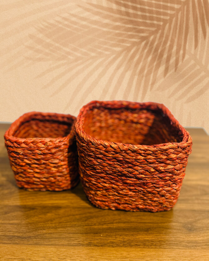 Handcrafted Planter -Rustic Orange