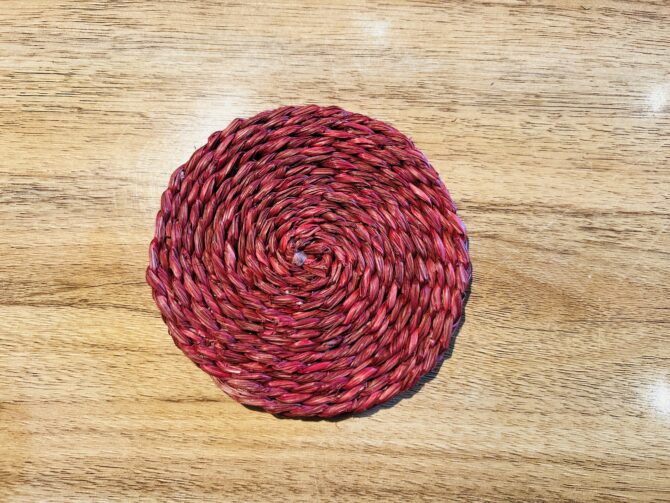 Handmade Coasters -Maroon Color