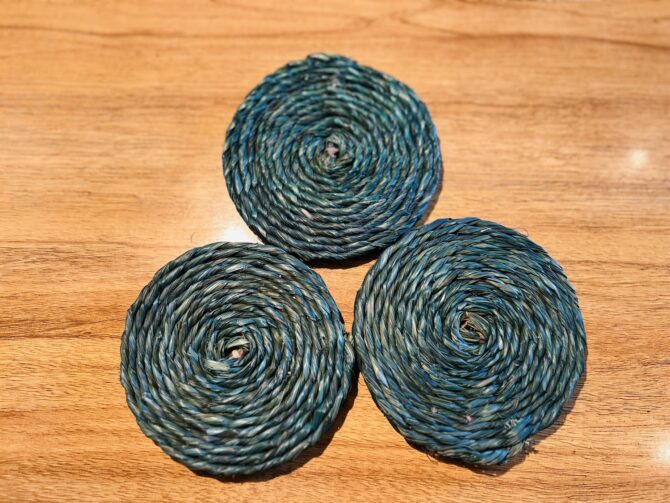 Handmade Coasters -Blue Color