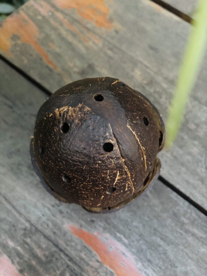 Coconut Shell Dhoop Stand