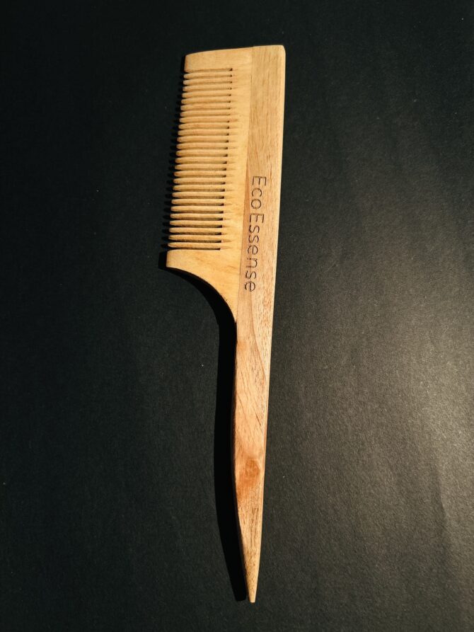 Authentic Neem Wood Tail Comb -For Hair Care