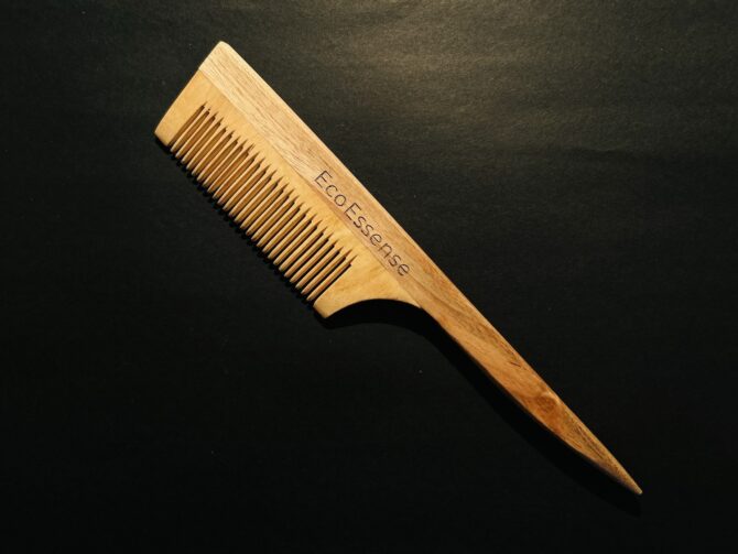 Authentic Neem Wood Tail Comb -For Hair Care