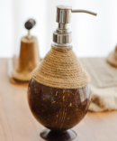 Coconut Shell Coir Pump Hand Wash Dispenser – Eco-Friendly & Stylish Bathroom Accessory